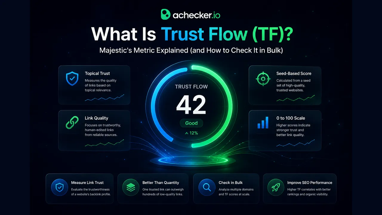 What Is Trust Flow (TF)? Majestic's Metric Explained (and How to Check It in Bulk)